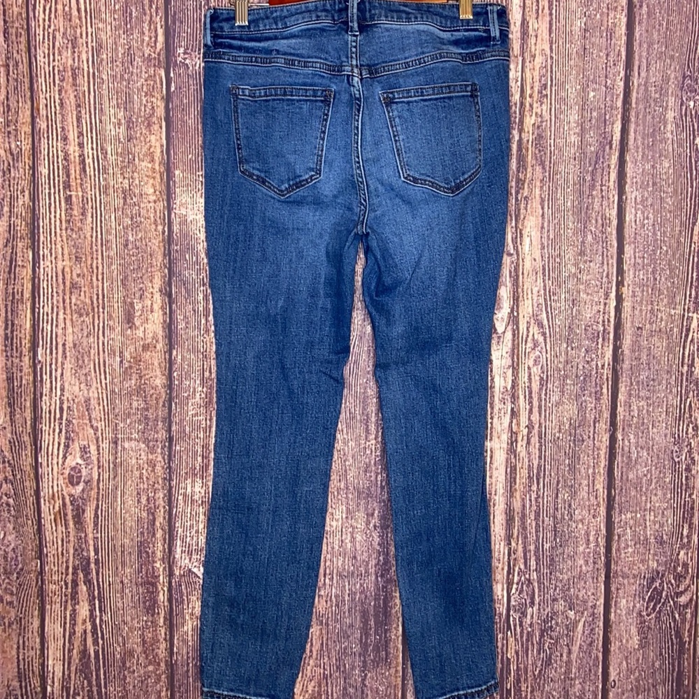 FREE PEOPLE button fly high rise skinny jeans 29 boho denim - Picture 5 of 8